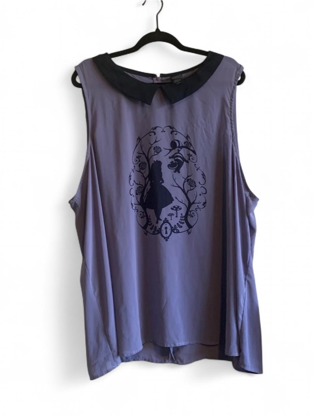 Sleeveless Alice in Wonderland Top Size 4X